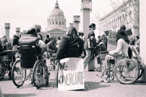504 protest photograph