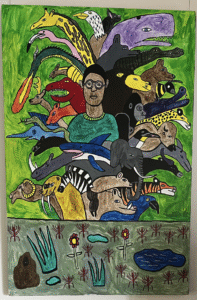 Self-Portrait at Animal Ranch by Michael Broadhurst