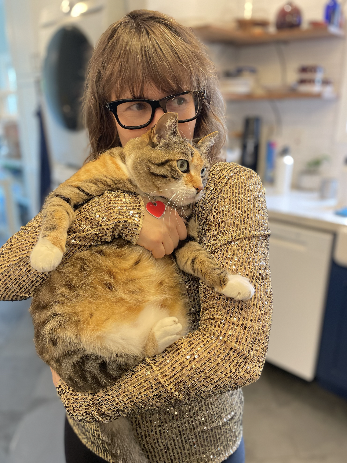 Dagny Brown and cat